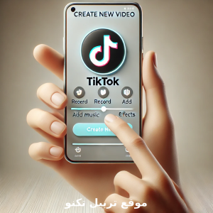 إنشاء فيديو جديد على تطبيق تيك توك tiktok
