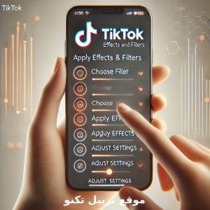 استخدام التأثيرات والفلاتر على تطبيق تيك توك tiktok